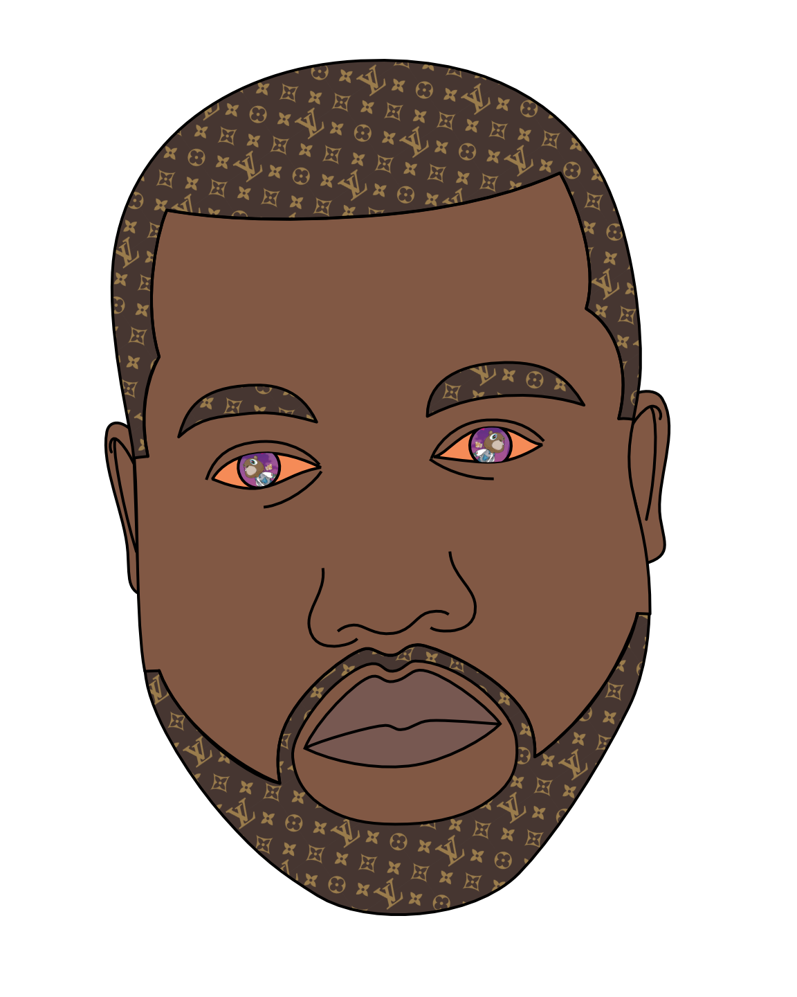 Kanye West portrait (work in progress)